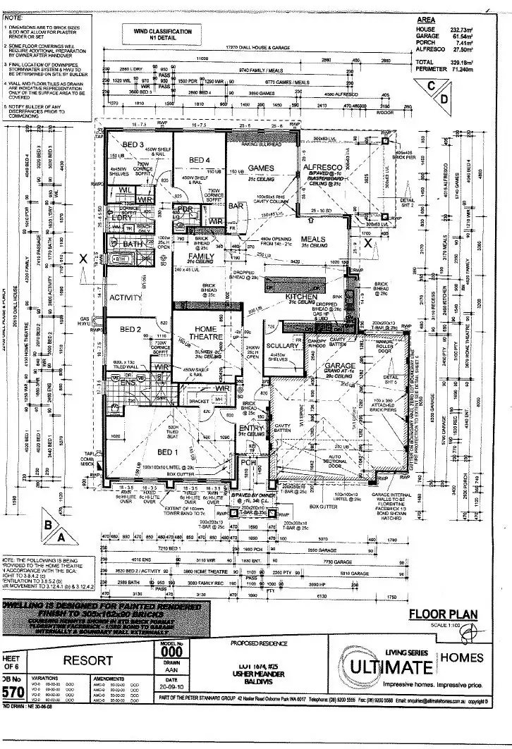 Floorplan of Homely house listing, 25 Usher Meander, Baldivis WA 6171