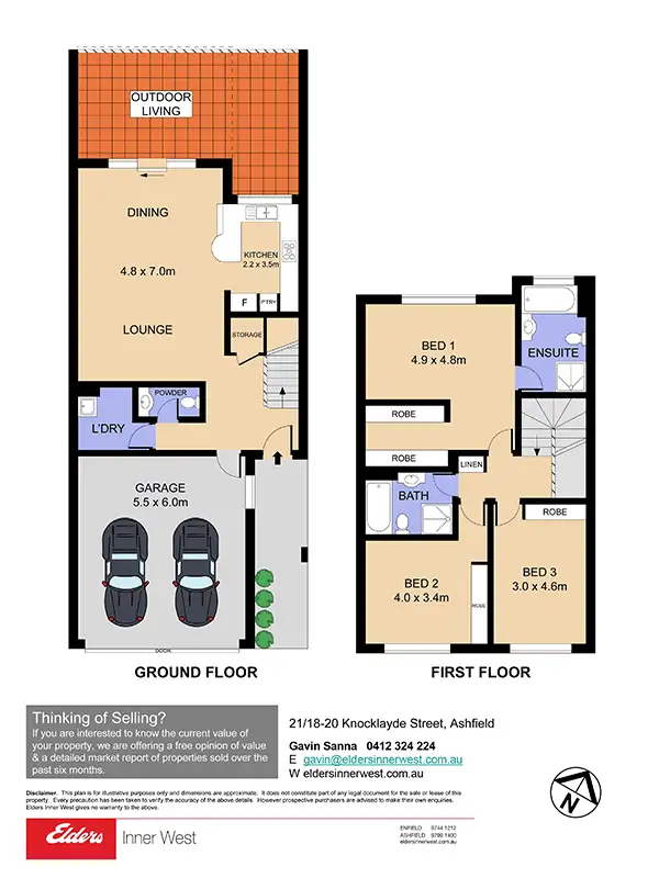 Floorplan of Homely townhouse listing, 21/18-20 Knocklayde Street, Ashfield NSW 2131