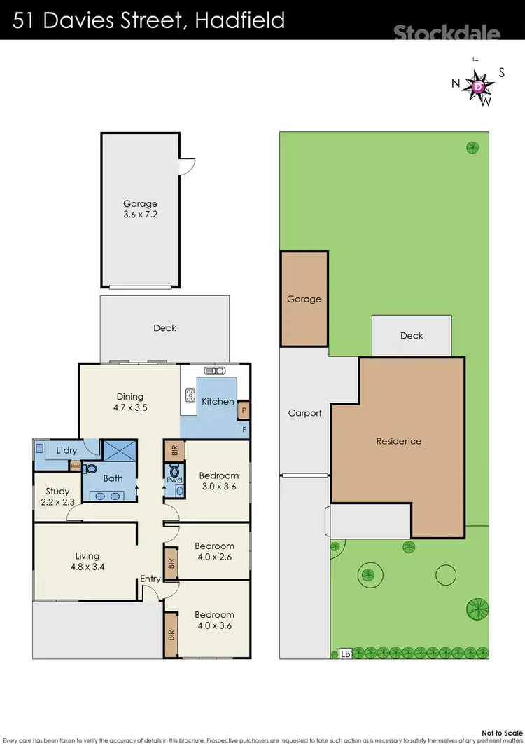 Floorplan of Homely house listing, 51 Davies Street, Hadfield VIC 3046