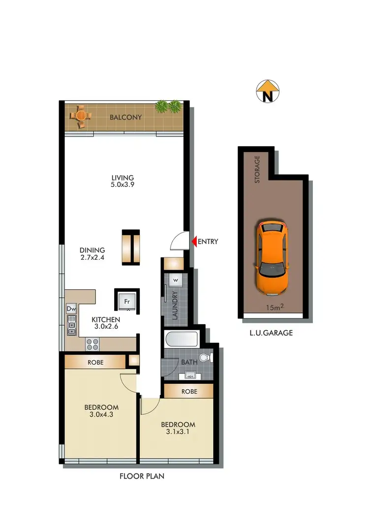 Floorplan of Homely apartment listing, 7/39 Edgecliff Road, Woollahra NSW 2025