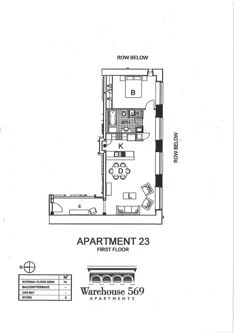 Floorplan of Homely apartment listing, 23/569 Wellington Street, Perth WA 6000