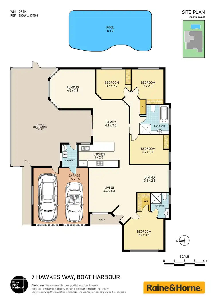Floorplan of Homely house listing, 7 Hawkes Way, Boat Harbour NSW 2316