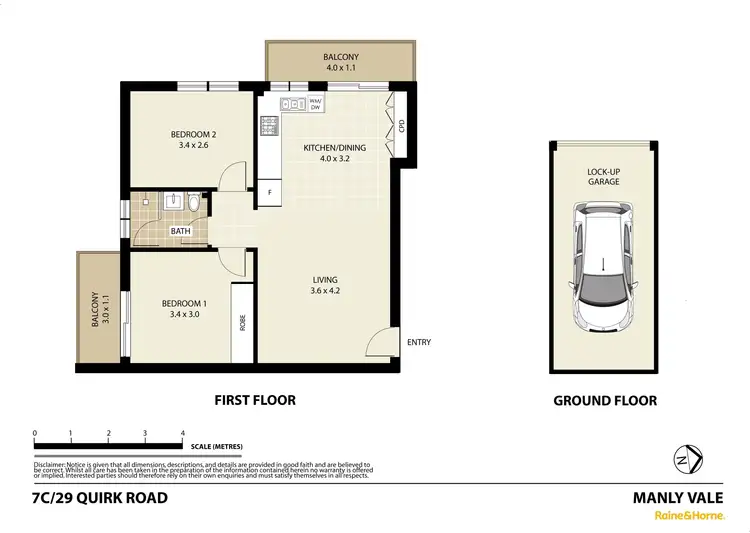 Floorplan of Homely unit listing, 7C/29 Quirk Road, Manly Vale NSW 2093