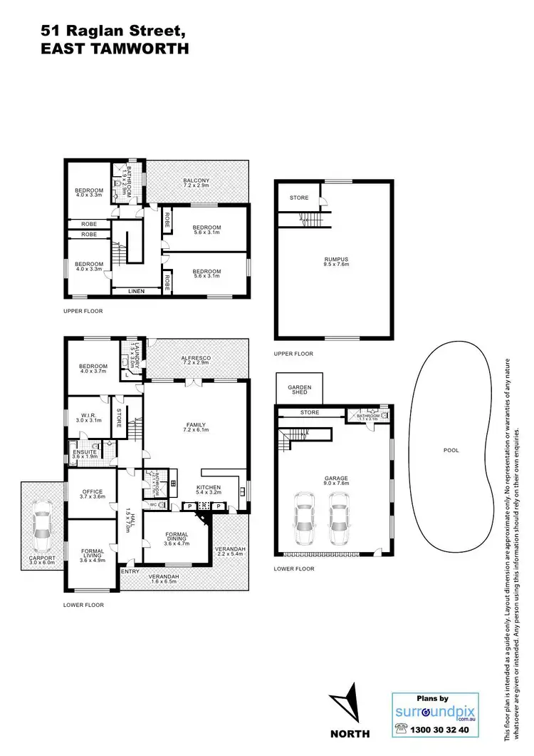 Floorplan of Homely house listing, 51 Raglan Street, Tamworth NSW 2340