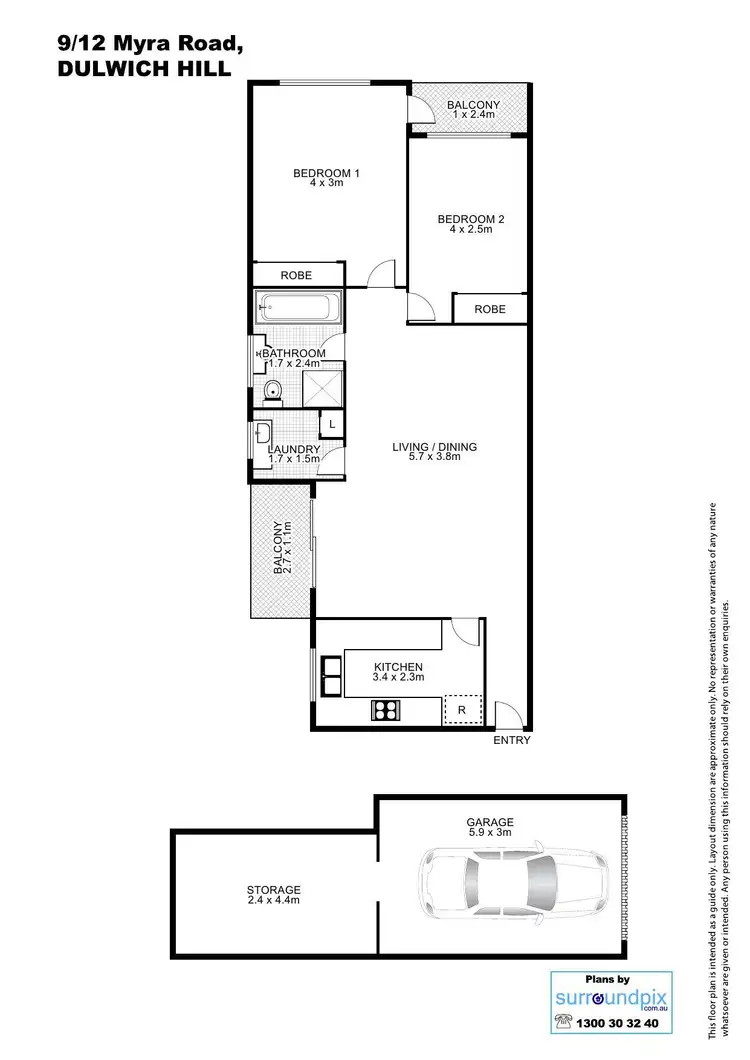 Floorplan of Homely apartment listing, 9/12 Myra Road, Dulwich Hill NSW 2203