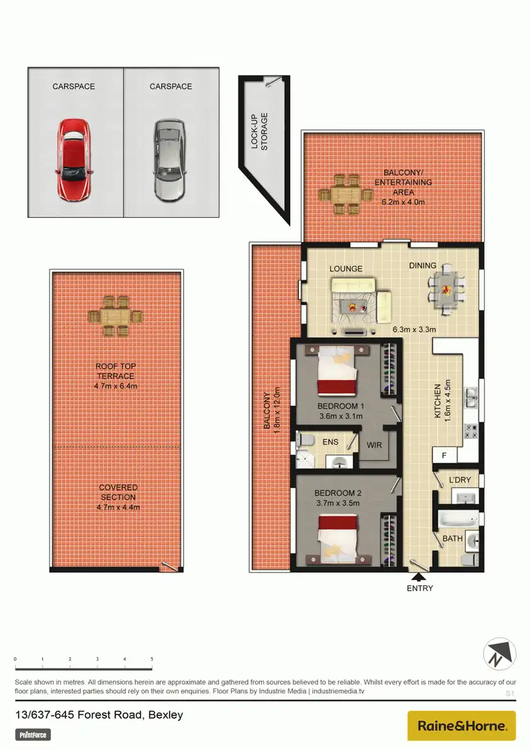 Floorplan of Homely apartment listing, 13/637-645 Forest Road, Bexley NSW 2207