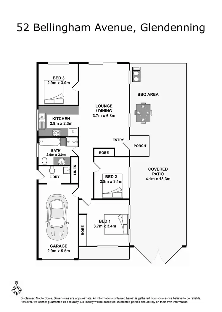 Floorplan of Homely house listing, 52 Bellingham Avenue, Glendenning NSW 2761