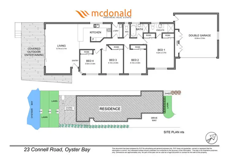 Floorplan of Homely house listing, 23 Connell Road, Oyster Bay NSW 2225