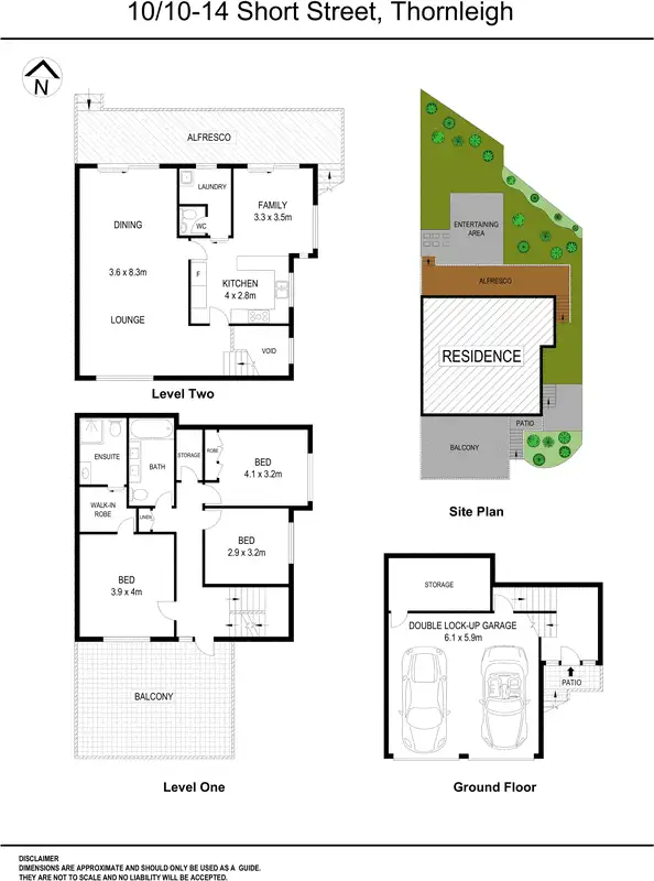 Floorplan of Homely townhouse listing, 10/10-14 Short Street, Thornleigh NSW 2120
