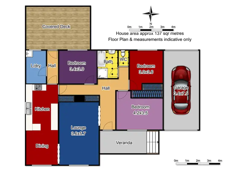 Floorplan of Homely house listing, 16 Heath Place, Orange NSW 2800