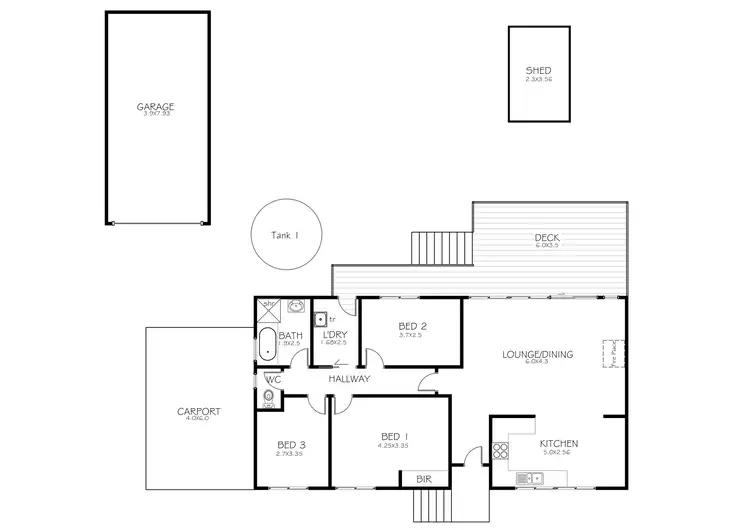Floorplan of Homely house listing, 24 Alexander Crescent, Port Lincoln SA 5606