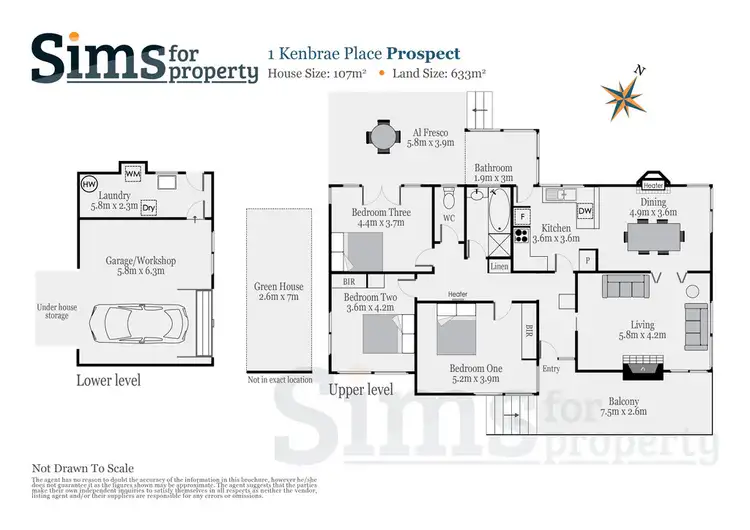 Floorplan of Homely house listing, 1 Kenbrae Place, Prospect TAS 7250