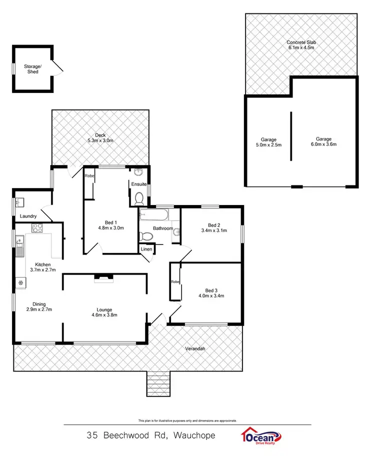 Floorplan of Homely house listing, 35 Beechwood Road, Wauchope NSW 2446