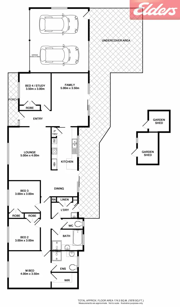 Floorplan of Homely house listing, 12 Elmslie Circuit, Wodonga VIC 3690