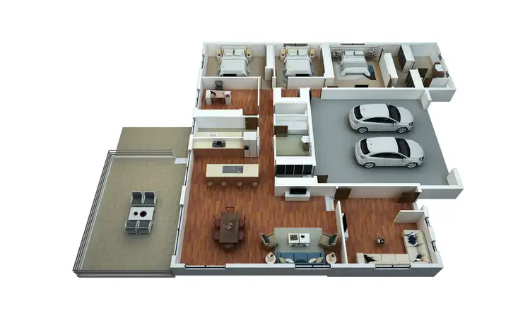 Floorplan of Homely house listing, 47 Firestone Way, Wodonga VIC 3690