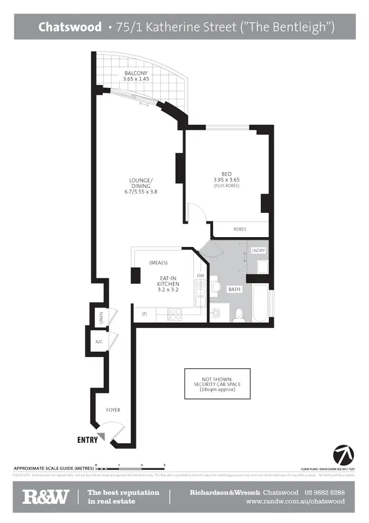 Floorplan of Homely apartment listing, 75/1 Katherine Street, Chatswood NSW 2067