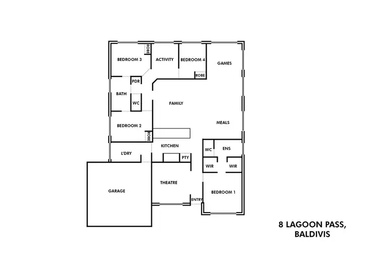 Floorplan of Homely house listing, 8 Lagoon Pass, Baldivis WA 6171