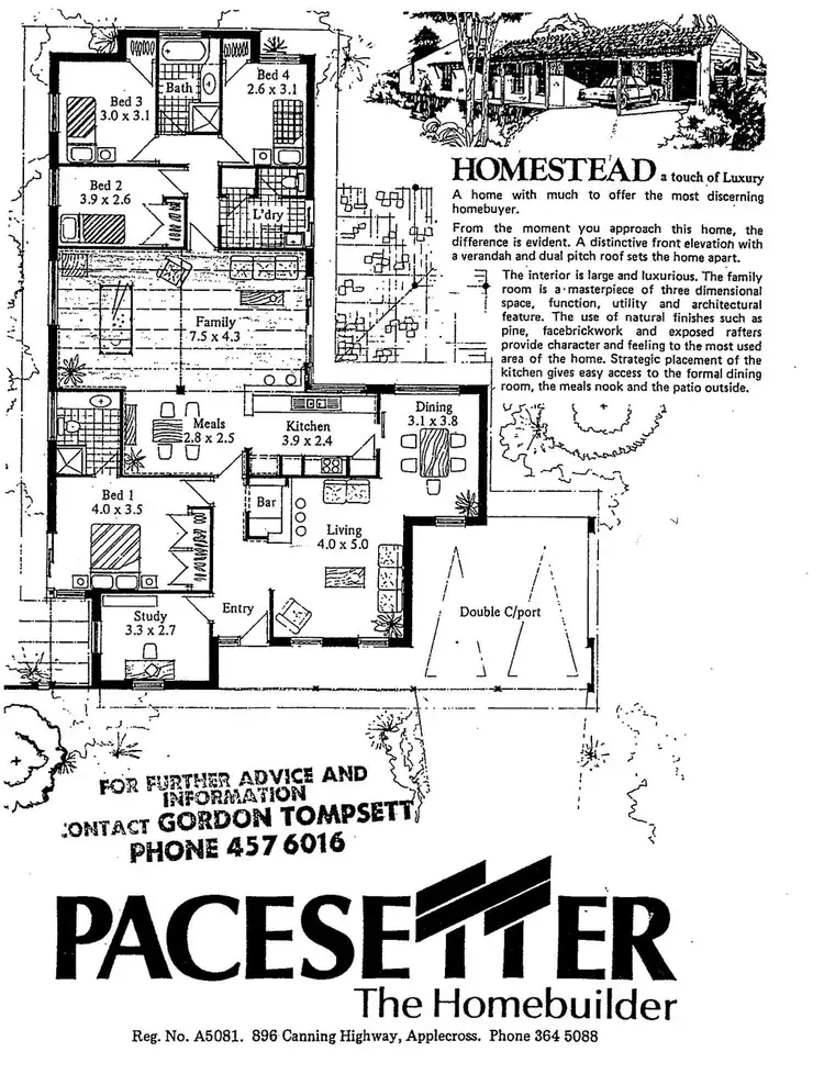 Floorplan of Homely house listing, 5 Chelmer Way, Willetton WA 6155