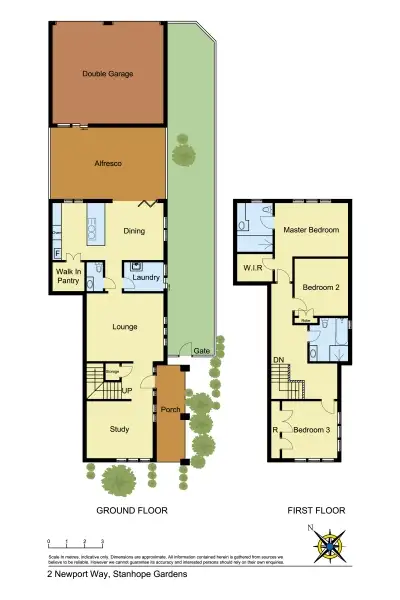Floorplan of Homely house listing, 2 Newport Way, Stanhope Gardens NSW 2768