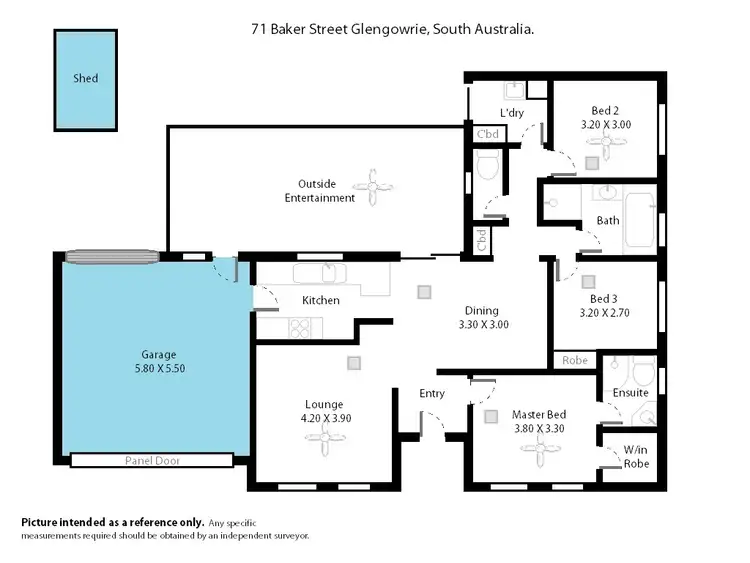 Floorplan of Homely house listing, 71 Baker Street, Glengowrie SA 5044