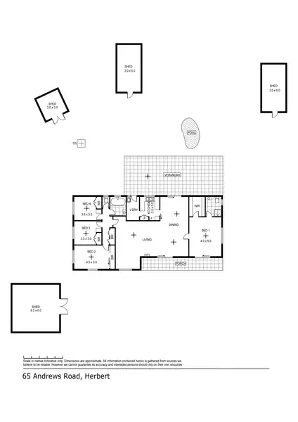 Floorplan of Homely house listing, 65 Andrews Road, Humpty Doo NT 836