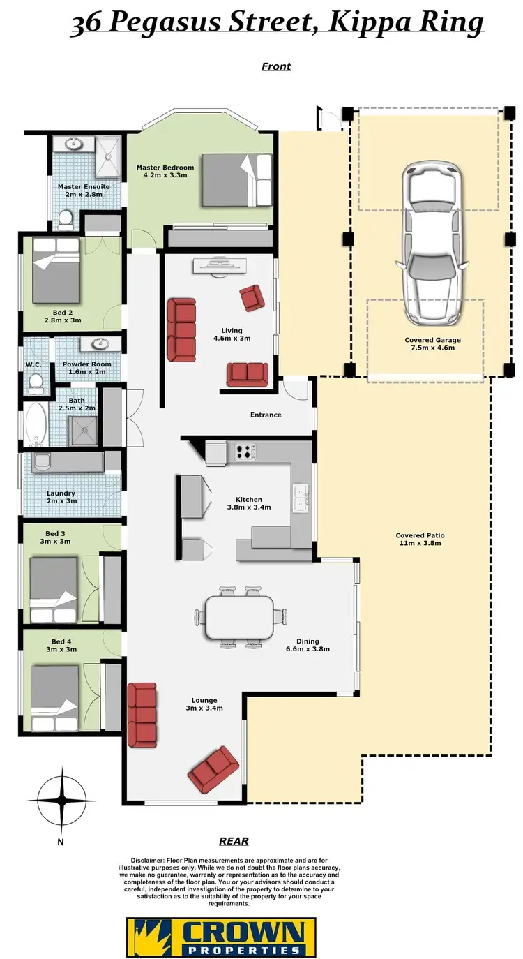 Floorplan of Homely house listing, 36 Pegasus Street, Kippa-ring QLD 4021