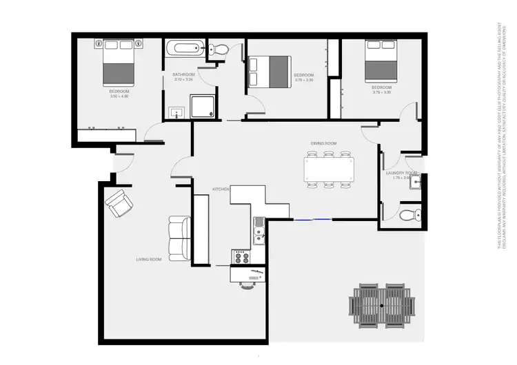 Floorplan of Homely house listing, 6 EVANS WAY, Mildura VIC 3500