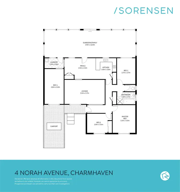 Floorplan of Homely house listing, 4 Norah Avenue, Charmhaven NSW 2263