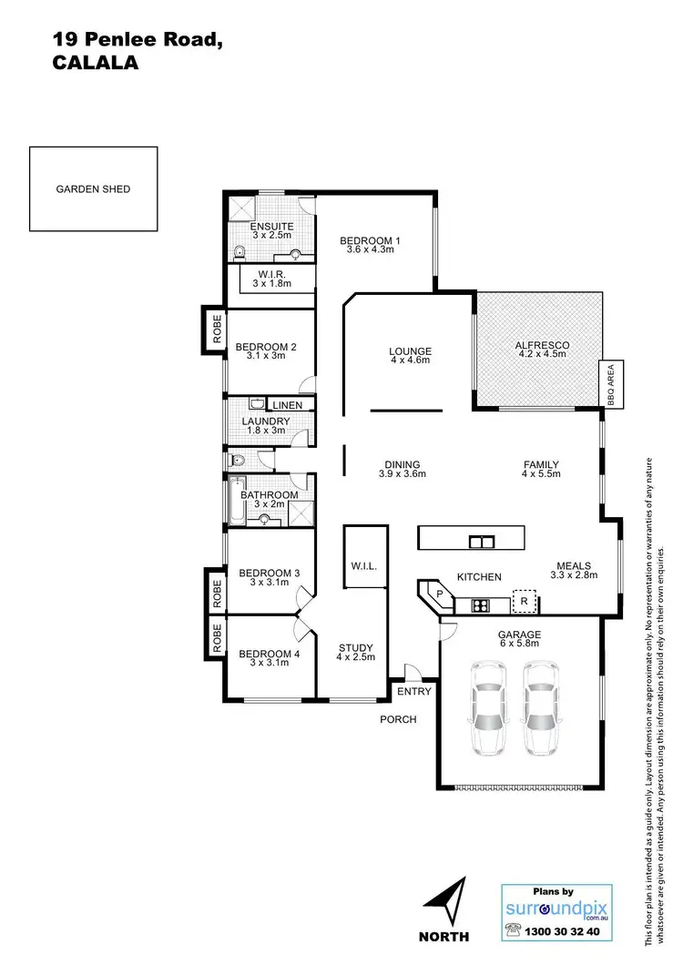 Floorplan of Homely house listing, 19 Penlee Road, Calala NSW 2340