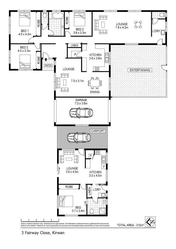 Floorplan of Homely house listing, 3 Fairway Close, Kirwan QLD 4817