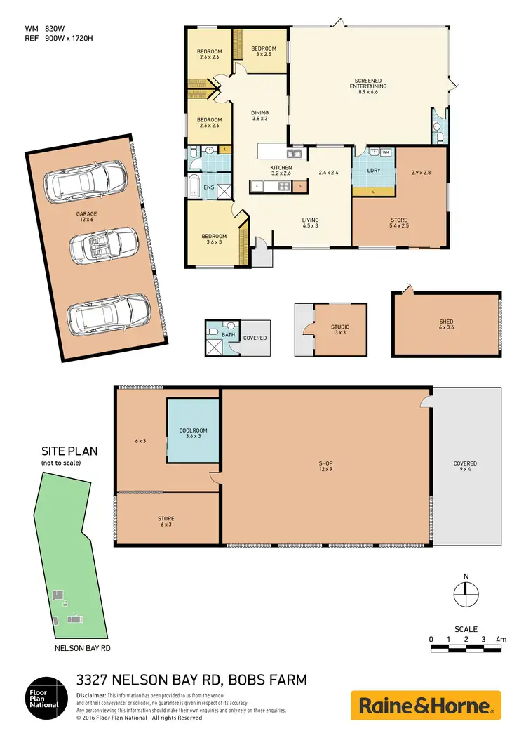 Floorplan of Homely rural property listing, 3327 NELSON BAY ROAD, Bobs Farm NSW 2316