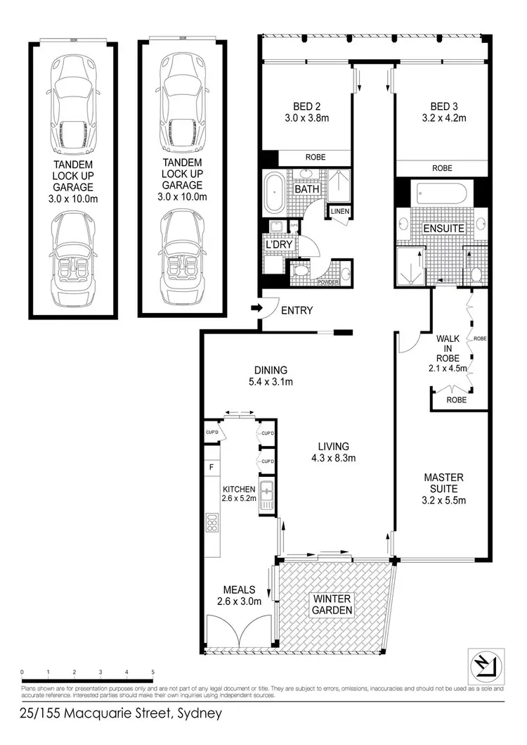 Floorplan of Homely apartment listing, 25/155 Macquarie Street, Sydney NSW 2000