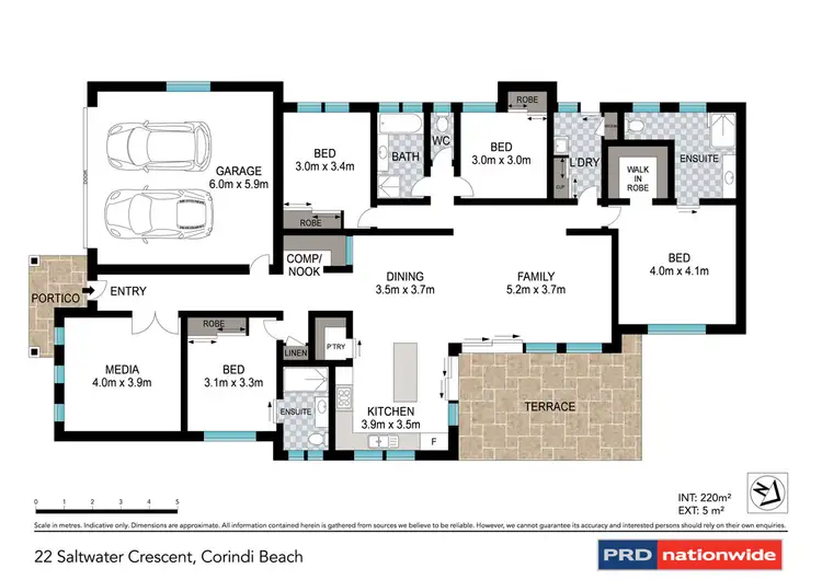 Floorplan of Homely house listing, 22 Saltwater Crescent, Corindi Beach NSW 2456