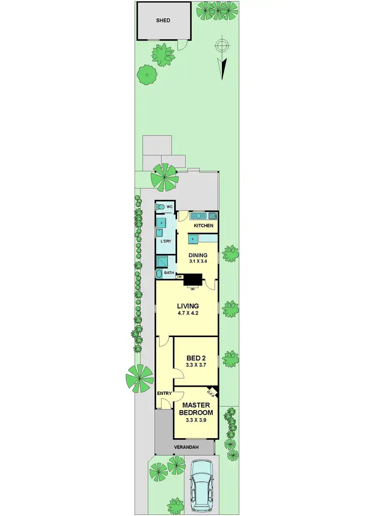 Floorplan of Homely house listing, 127 Roseberry Street, Ascot Vale VIC 3032