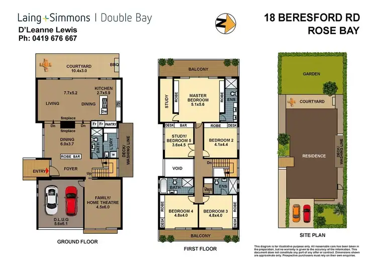 Floorplan of Homely house listing, 18 Beresford Road, Rose Bay NSW 2029