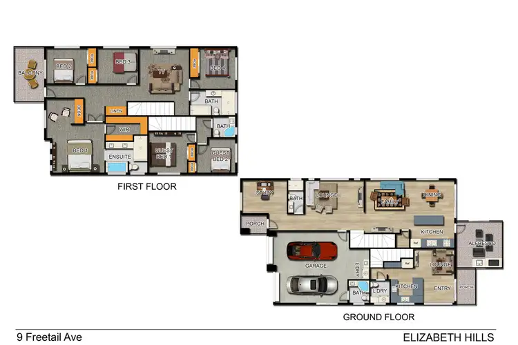 Floorplan of Homely house listing, 9 Freetail Avenue, Elizabeth Hills NSW 2171
