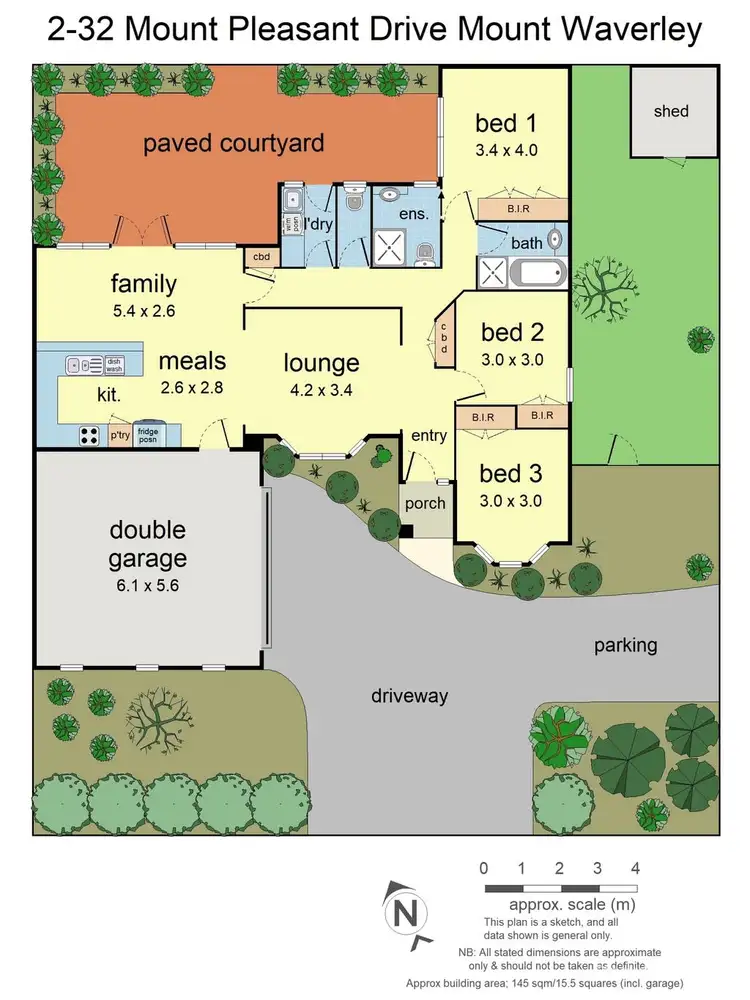 Floorplan of Homely unit listing, Villa 2 /32 Mount Pleasant Drive, Mount Waverley VIC 3149