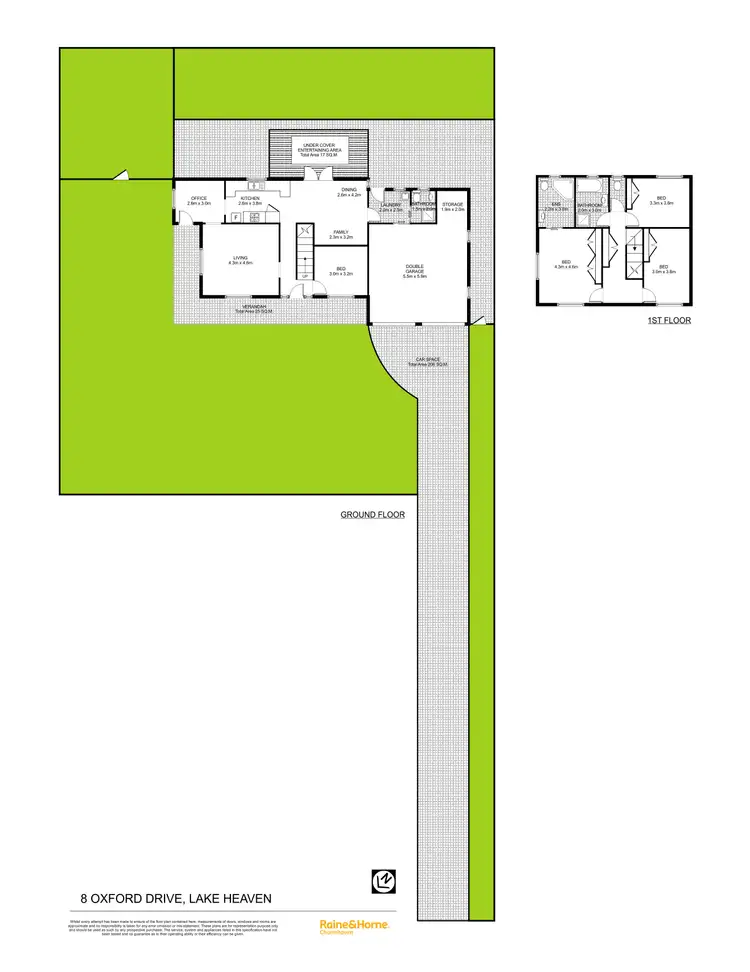 Floorplan of Homely house listing, 8 Oxford Drive, Lake Haven NSW 2263