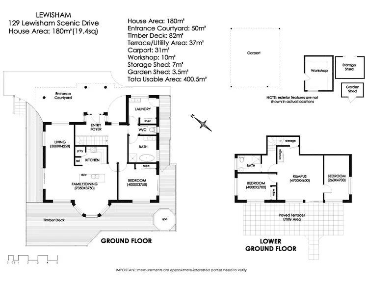 Floorplan of Homely house listing, 129 Lewisham Scenic Drive, Lewisham TAS 7173