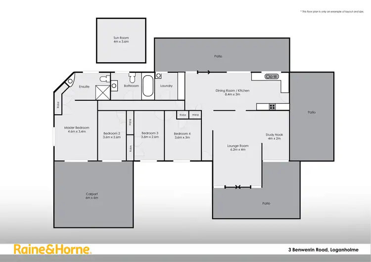 Floorplan of Homely house listing, 3 Benwerrin Rd, Loganholme QLD 4129