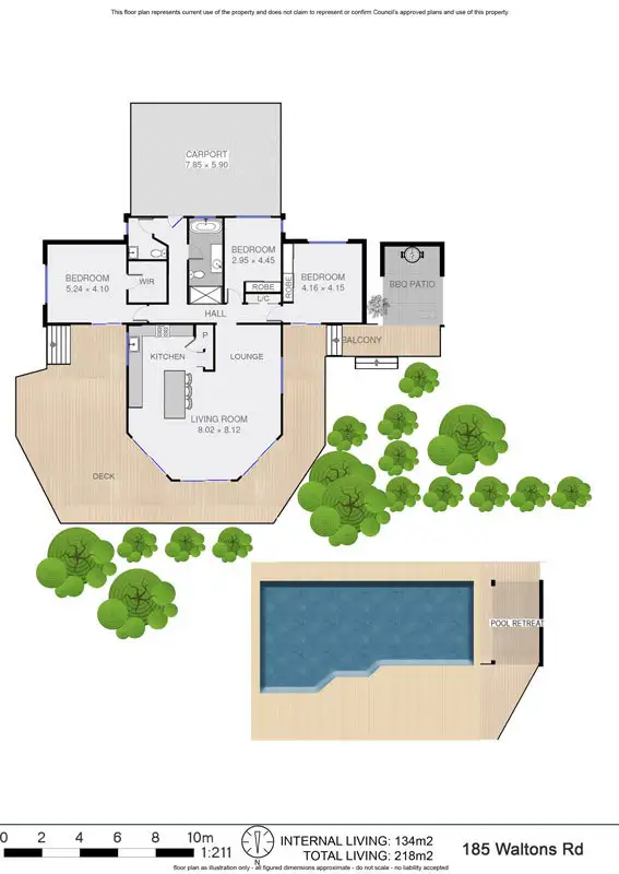 Floorplan of Homely rural property listing, # 185 Waltons Road, Federal NSW 2480