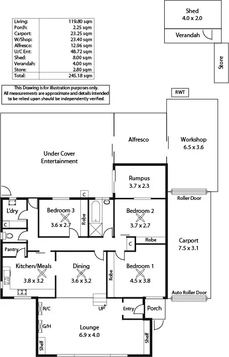 Floorplan of Homely house listing, 24 Greenside Avenue, Athelstone SA 5076