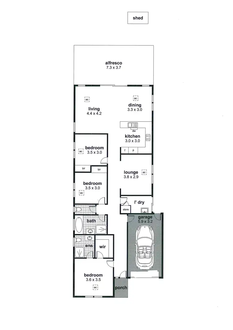 Floorplan of Homely house listing, 8a Berri Road, Hope Valley SA 5090