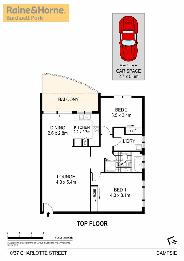 Floorplan of Homely apartment listing, 10/37 Charlotte Street, Campsie NSW 2194