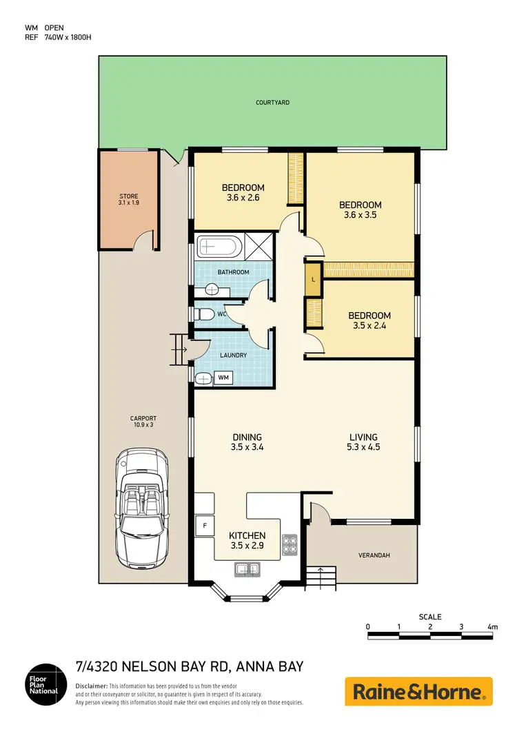 Floorplan of Homely villa listing, 7/4320 Nelson Bay Road, Anna Bay NSW 2316