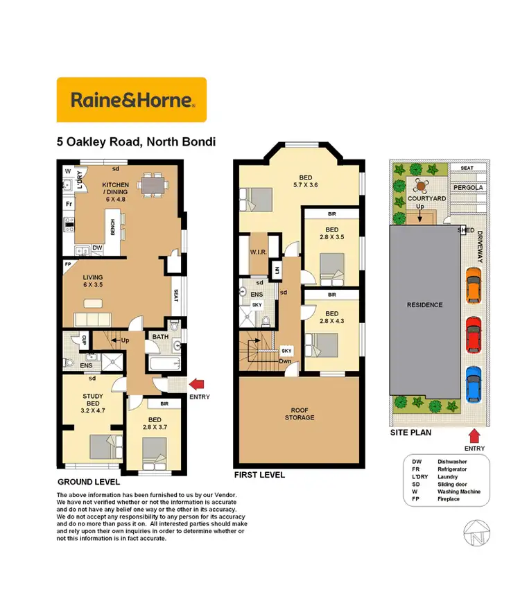 Floorplan of Homely house listing, 5 Oakley Road, North Bondi NSW 2026