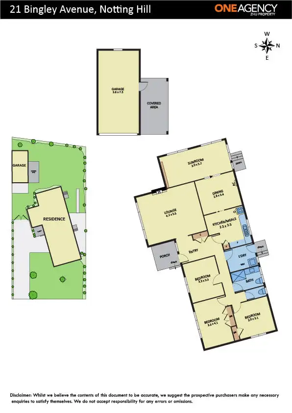 Floorplan of Homely house listing, 21 Bingley Avenue, Notting Hill VIC 3168