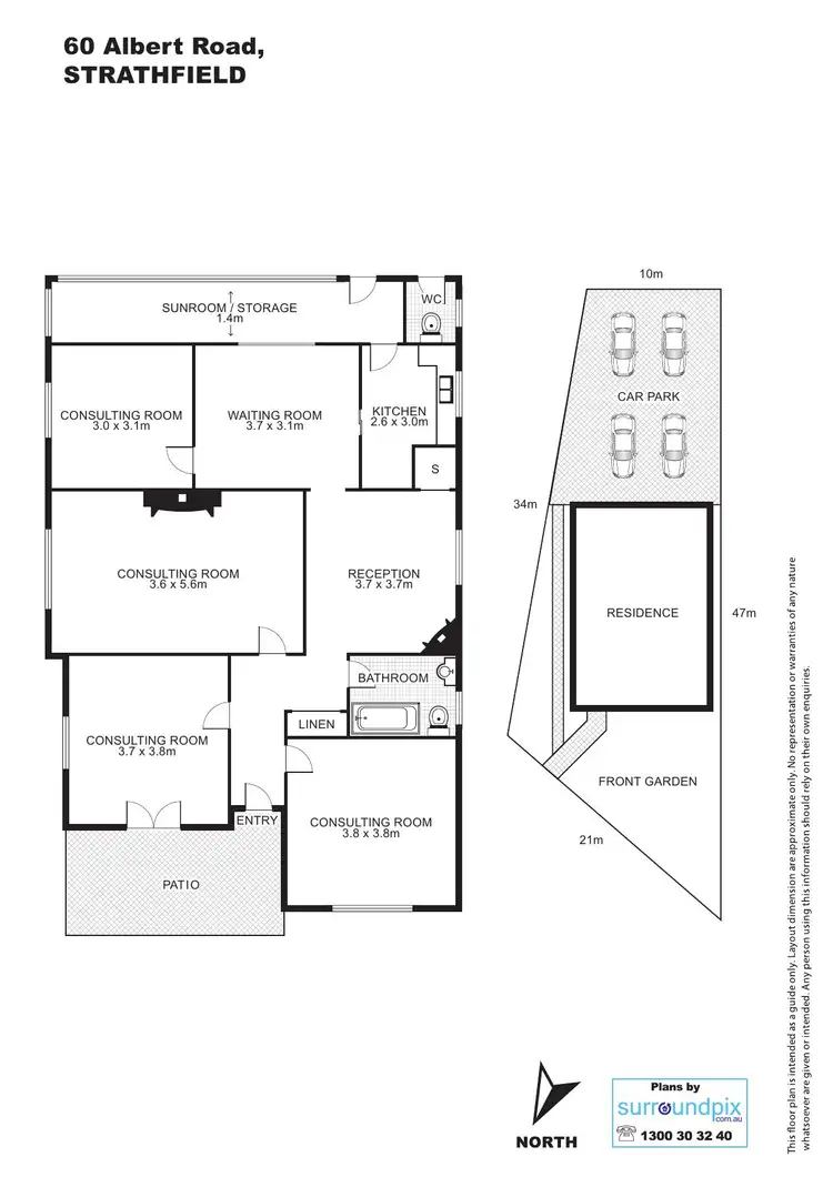 Floorplan of Homely house listing, 60 ALBERT RD, Strathfield NSW 2135