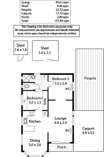 Floorplan of Homely house listing, Site 108, 1 Andrews Road, Penfield SA 5121