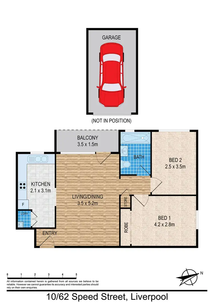 Floorplan of Homely unit listing, 10/62 Speed Street, Liverpool NSW 2170